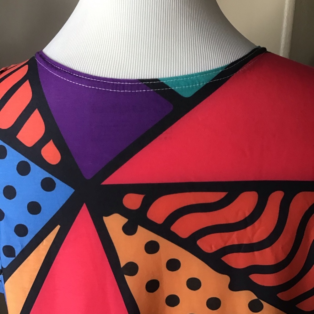 LAST 1! LARGE ONLY! Vintage Getonfleek Tank Top Abstract Pop Art Mod Streetwear - Picture 9 of 13
